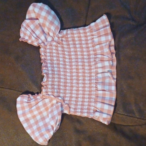 Wonder Nation Pink and White Gingham Matching Set - Picture 2 of 9